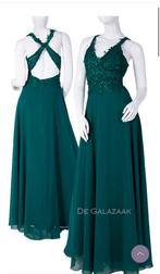 Galajurk met kant en open rug, Kleding | Dames, Gelegenheidskleding, Verzenden, Nieuw, Groen, Galajurk