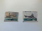 Twee scheepsplaatjes Captain Grand Virginia Cigarettes, Ophalen of Verzenden, Gebruikt, Overige soorten, Kaart of Prent