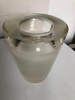 glazen vaas  copier leerdam 17 cm br  22 cm hoog onder 11.5, Ophalen of Verzenden