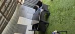 Tuintafel met 4 stoelen STAAT IN DE WEG, Tuin en Terras, Tuinsets en Loungesets, Ophalen, 4 zitplaatsen, Gebruikt, Rotan
