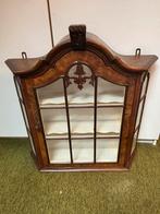 Wortelnoten vitrine kastje, Huis en Inrichting, Kasten | Vitrinekasten, Ophalen, Gebruikt, 50 tot 100 cm, Minder dan 100 cm