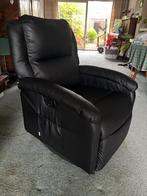 Leren opstastoel -Electrisch, Ophalen, Zo goed als nieuw, 75 tot 100 cm, Leer