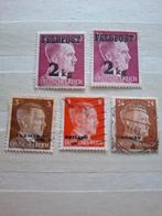 5 Postzegels Hitler met opdruk, Postzegels en Munten, Postzegels | Europa | Duitsland, Ophalen of Verzenden, Duitse Keizerrijk