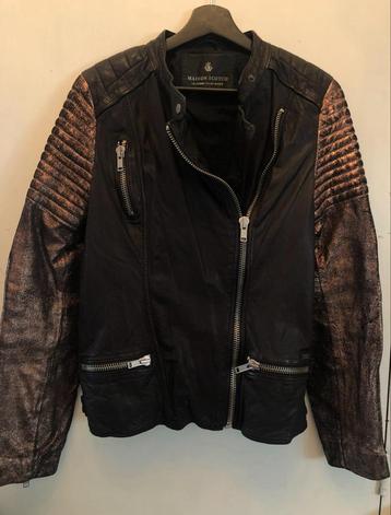Maison Scotch leren bikerjack beschikbaar voor biedingen