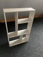 Witte Houten Boekenkast/Opbergkast, Ophalen, Met plank(en), Gebruikt, 100 tot 150 cm