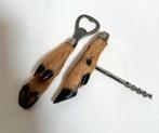 Vintage Franse handgemaakt Deer Hoof-kurkentrekker flesopene, Ophalen, Gebruikt