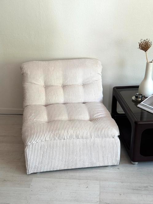 Vintage seventies lounge fauteuil zitelement jaren 70, Huis en Inrichting, Fauteuils, Zo goed als nieuw, 50 tot 75 cm, Minder dan 75 cm