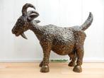 039* Bronzen geit XL(Boven €75 geen verzendkosten), Ophalen of Verzenden, Nieuw, Overige materialen, Dierenbeeld