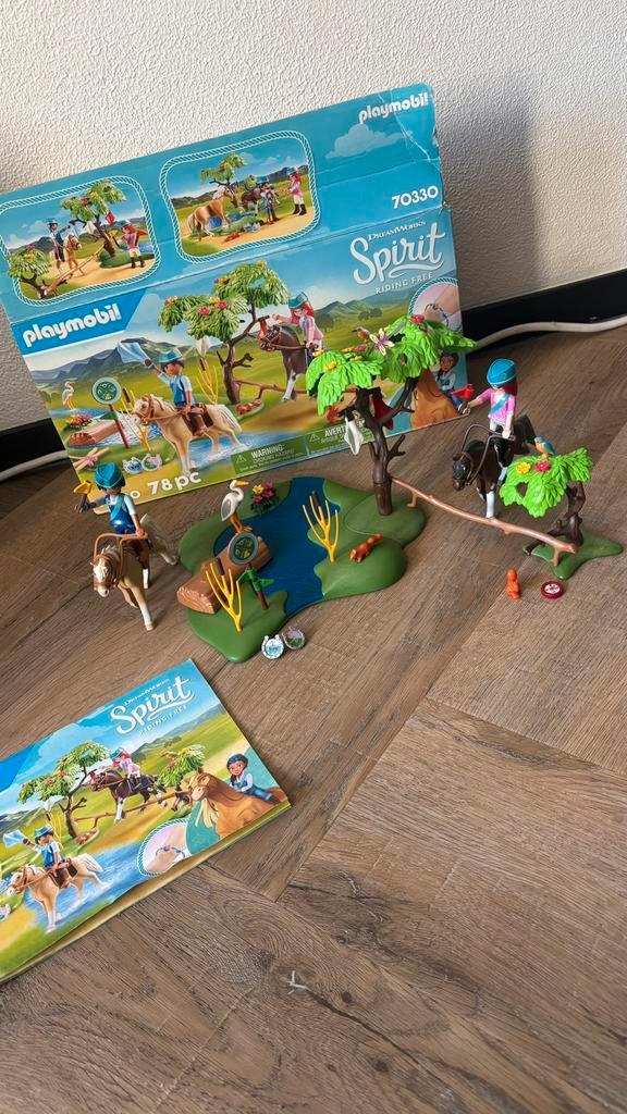 Playmobil Spirit rivierentocht 70330 en boogschieten 70331, Kinderen en Baby's, Speelgoed | Playmobil, Zo goed als nieuw, Complete set
