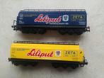 H0#377 Liliput 23910 & 23911, ZETA wagons ~ Collecters item., Hobby en Vrije tijd, Modeltreinen | H0, Ophalen of Verzenden, Liliput