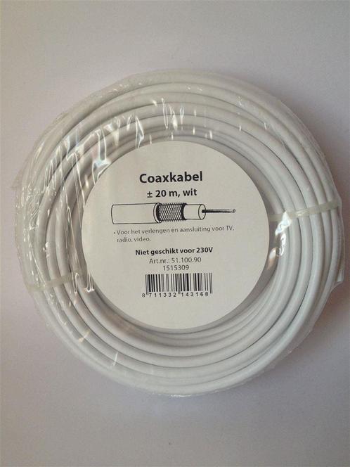 Coaxkabel 20 meter [NIEUW], Hobby en Vrije tijd, Elektronica-componenten, Nieuw, Ophalen of Verzenden