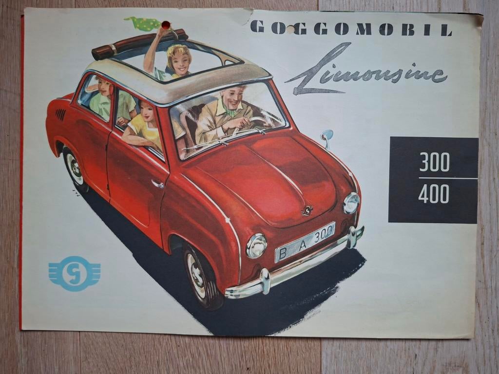 Goggomobil Brochures - Zeldzaam!, Ophalen of Verzenden, Gelezen, Overige merken, Glas Isar