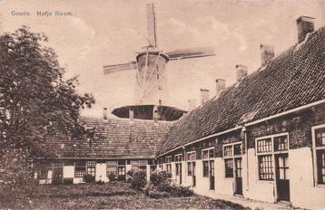 JL154 Gompers Gouda Raam Hofje Molen ca 1920  beschikbaar voor biedingen