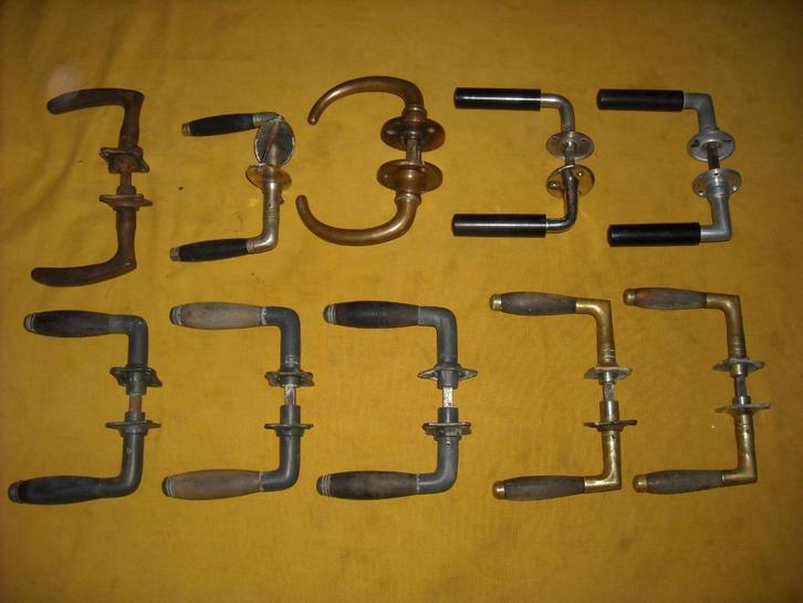 oude jaren 30 deurklinken kruk deur klink greep grepen, Antiek en Kunst, Antiek | Overige Antiek, Ophalen of Verzenden