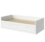 IKEA brimnes sofa bed, Huis en Inrichting, Slaapkamer | Bedden, 160 cm, Gebruikt, Wit, Hout