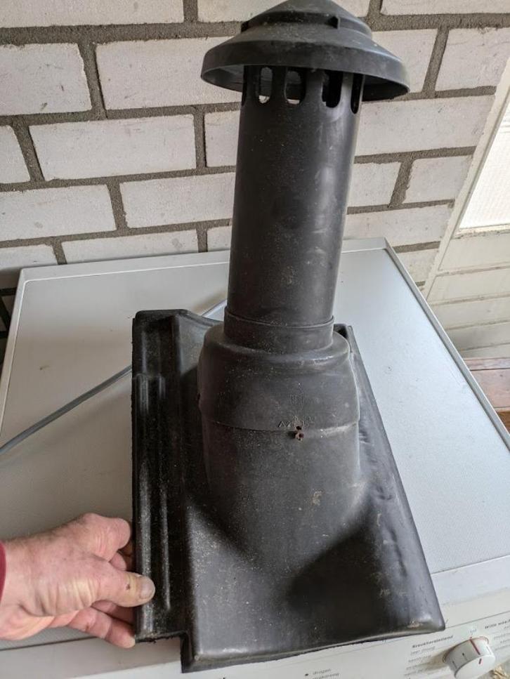 Dak doorvoer  rookafvoer, Doe-het-zelf en Verbouw, Buizen en Afvoer, Gebruikt, Afvoer, Pvc, Minder dan 2 meter, 80 mm of meer
