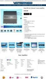 SONY XM-701 2 kanaals / mono versterker, Gebruikt, ., Ophalen of Verzenden, .