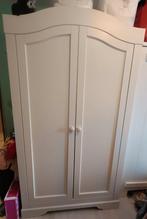 Stevige houten kledingkast, Ophalen, Met deur(en), Gebruikt, 100 tot 150 cm