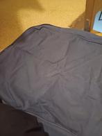 Blauwe enktrop bank hoes 2 en 3 zits, Ophalen, Gebruikt, 75 tot 100 cm, Rechte bank