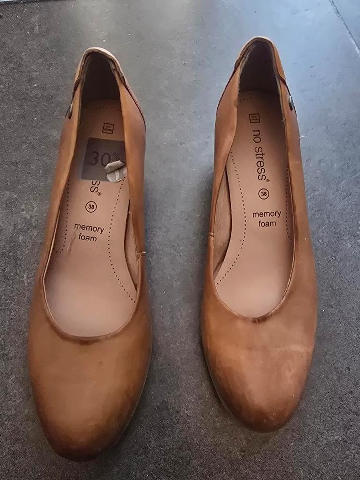 Bruine No Stress Pumps Maat 38, Kleding | Dames, Schoenen, Gedragen, Pumps, Bruin, Ophalen of Verzenden