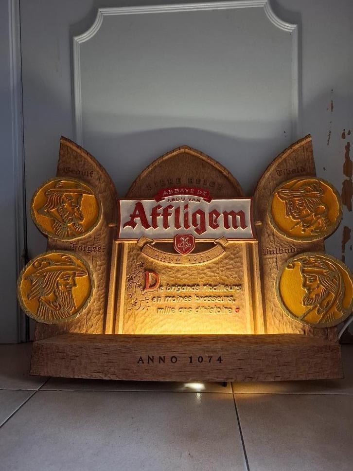 Authentieke lichtreclame Affligem, Verzamelen, Merken en Reclamevoorwerpen, Nieuw, Lichtbak of (neon) lamp, Ophalen of Verzenden