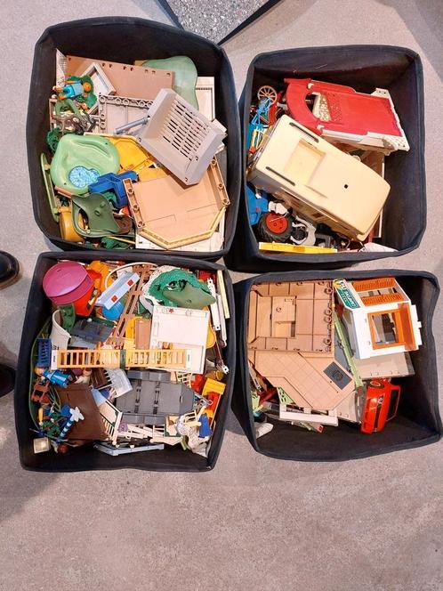 4 manden vol playmobiel, Kinderen en Baby's, Speelgoed | Playmobil, Zo goed als nieuw, Ophalen