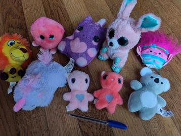9 kleine knuffels beschikbaar voor biedingen