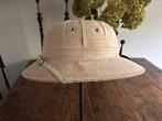 Tropenhelm koloniaal Belgisch Congo 1950 U.M.H.K. Chef., Antiek en Kunst, Ophalen of Verzenden