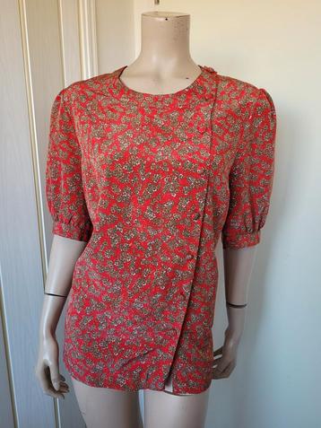 Devernois blouse shirt rood maat 42 beschikbaar voor biedingen