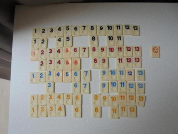 Rummikub stenen los, Hobby en Vrije tijd, Gezelschapsspellen | Overige, Zo goed als nieuw, Ophalen of Verzenden