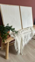 2x handmade art duo met lijst | textured art | Abstract art, Antiek en Kunst, Kunst | Schilderijen | Abstract, Ophalen of Verzenden