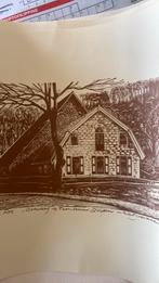 Houtgravure tekening, Antiek en Kunst, Ophalen