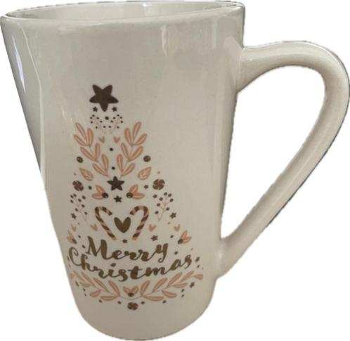 Mok kerstmis. Becky's christmas collection beker. Nieuw., Huis en Inrichting, Keuken | Servies, Nieuw, Kop(pen) en/of Schotel(s)