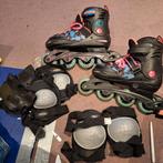Skeelers 38-41 verstelbaar + beschermers, Sport en Fitness, Skeelers, Ophalen of Verzenden