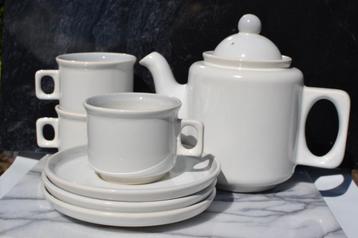 Vintage Potterie Driehoek Huizen model Amsterdam servies beschikbaar voor biedingen