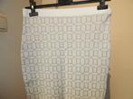 Essentiel Antwerp witte stretch rok kwaliteit gouden print L, Maat 38/40 (M), Verzenden, Wit, Zo goed als nieuw