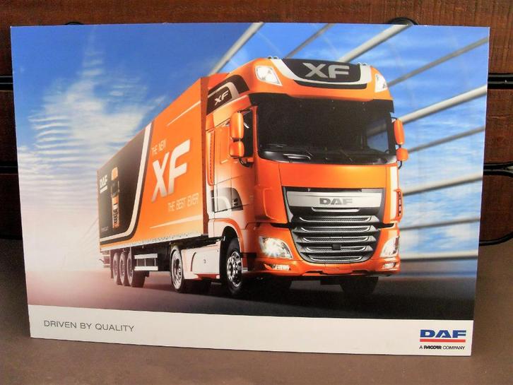 DAF XF Reclame Wandplaat Groot! Vrachtwagen Vrachtauto Truck, Verzamelen, Merken en Reclamevoorwerpen, Zo goed als nieuw, Reclamebord