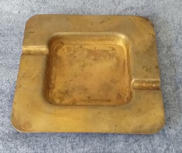 oud geelkoperen asbakje [4868]  [VeovRo]	 beschikbaar voor biedingen