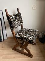 Stoel met luipaard print, Ophalen, Zo goed als nieuw, Zwart, Eén