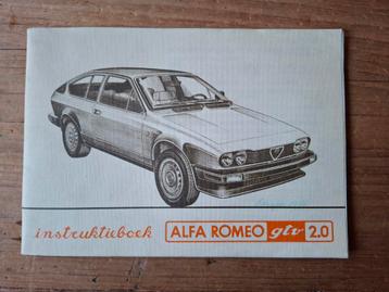 Alfa Romeo GTV 2.0 instruktieboek - 1981 beschikbaar voor biedingen
