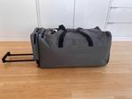 Nieuwe canvas reistas met uitschuifbare handgreep en wielen, Ophalen, 30 cm of meer, 60 tot 80 cm, Grijs