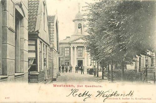 (380-227-027) Westzaan Het Raadhuis, Verzamelen, Ansichtkaarten | Nederland, Noord-Holland, Verzenden