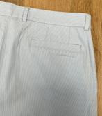 Lars Norden straight gestreepte broek lichtblauw - Maat 52, Maat 52/54 (L), Blauw, Lars Norden, Ophalen of Verzenden
