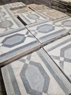ANTIEKE TEGELS MOTIEFTEGELS OUDE WITTE PLAVUIZEN, Tuin en Terras, Ophalen of Verzenden, Nieuw, Natuursteen, Terrastegels