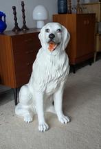 Groot vintage keramiek beeld Pyreneese Berghond, Italië, XL, Ophalen