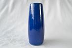 Strakke blauwe Vaas van geglazuurd keramiek – HK Living, NL, Blauw, Aardewerk of Porselein, Ophalen of Verzenden, Zo goed als nieuw