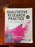 Qualitative Research Practice - Ritchie, Lewis, McNaughton.., Boeken, Gelezen, Sociale wetenschap, Diverse auteurs, Ophalen of Verzenden