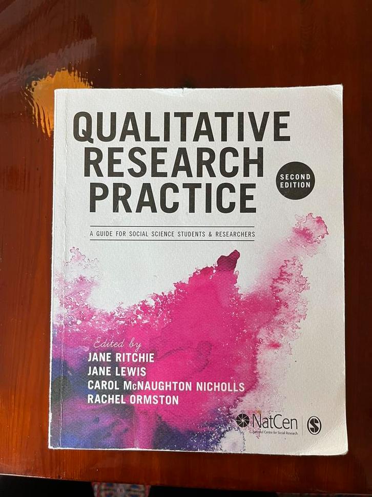 Qualitative Research Practice - Ritchie, Lewis, McNaughton.., Boeken, Wetenschap, Gelezen, Sociale wetenschap, Ophalen of Verzenden