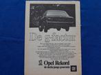 originele advertenties Opel Rekord, Ophalen of Verzenden, Zo goed als nieuw, Auto's