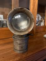 Oude Brocante Fietslamp van Metaal, Huis en Inrichting, Lampen | Spots, Ophalen of Verzenden, Gebruikt, Metaal of Aluminium, Plafondspot of Wandspot